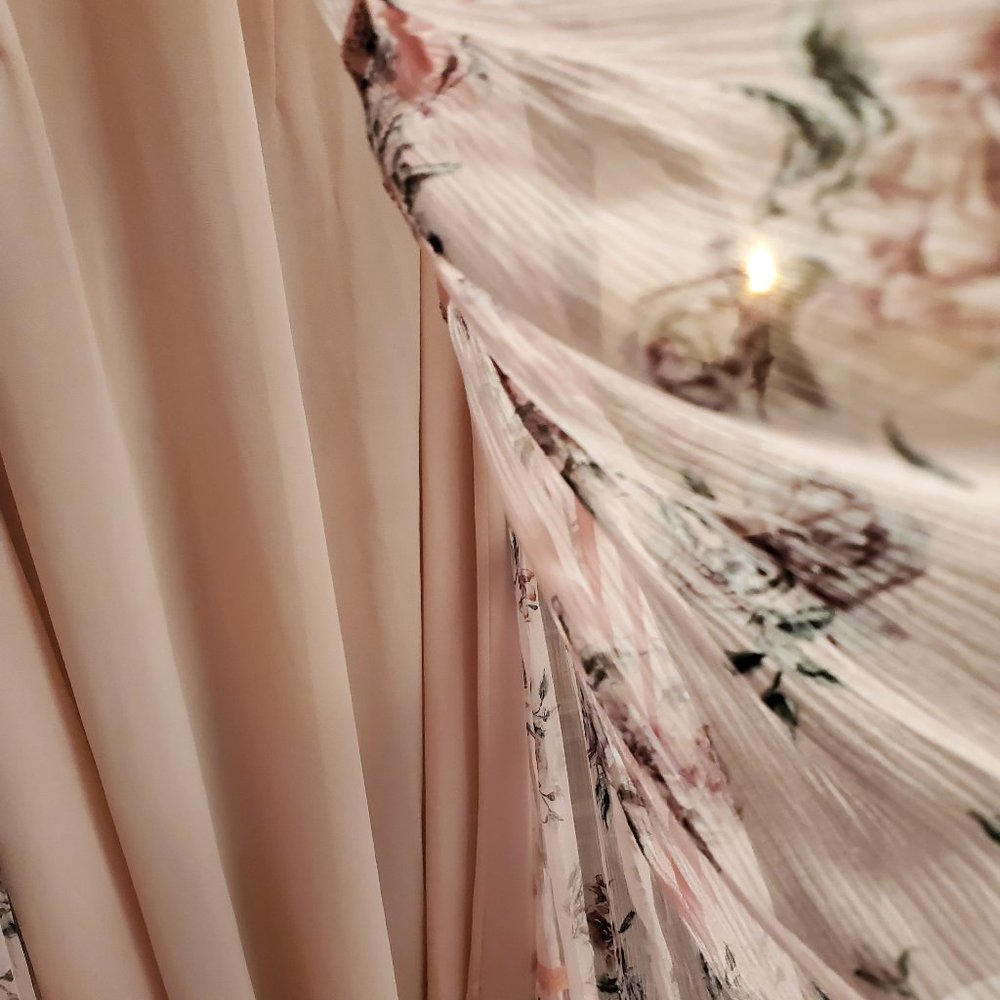 LoveShackFancy Audra Silk Midi Dress in Pink Canopy - Picture 14 of 14